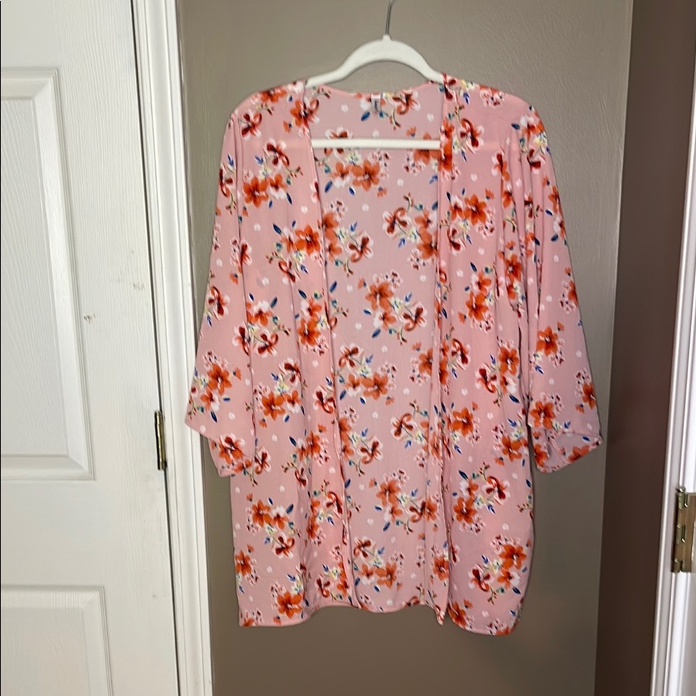 Floral Pink kimono